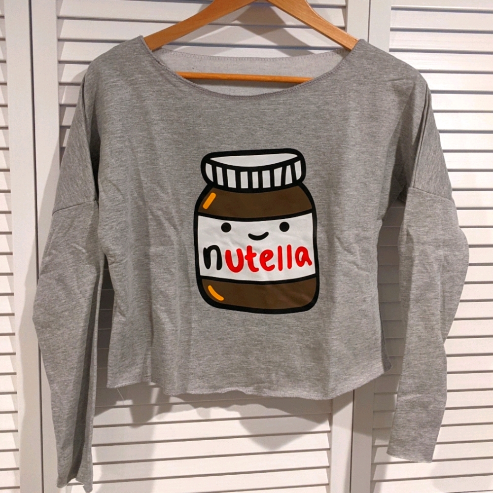 Nutella Cropped Sweatshirt